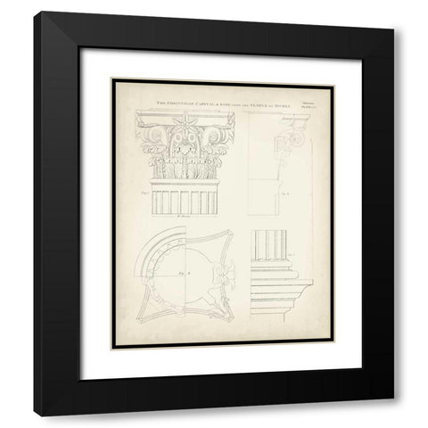 Greek and Roman Architecture I Black Modern Wood Framed Art Print with Double Matting by Kelly, Thomas
