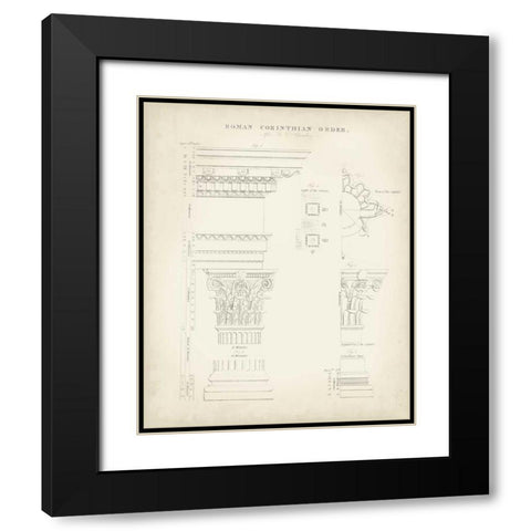 Greek and Roman Architecture II Black Modern Wood Framed Art Print with Double Matting by Kelly, Thomas