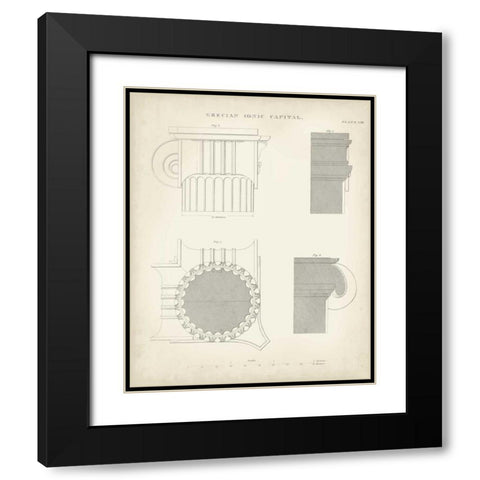 Greek and Roman Architecture VI Black Modern Wood Framed Art Print with Double Matting by Kelly, Thomas