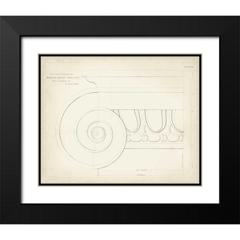 Greek and Roman Architecture VII Black Modern Wood Framed Art Print with Double Matting by Kelly, Thomas