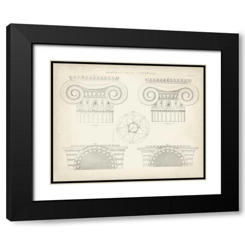 Greek and Roman Architecture VIII Black Modern Wood Framed Art Print with Double Matting by Kelly, Thomas