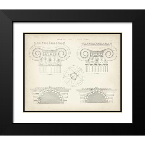 Greek and Roman Architecture VIII Black Modern Wood Framed Art Print with Double Matting by Kelly, Thomas