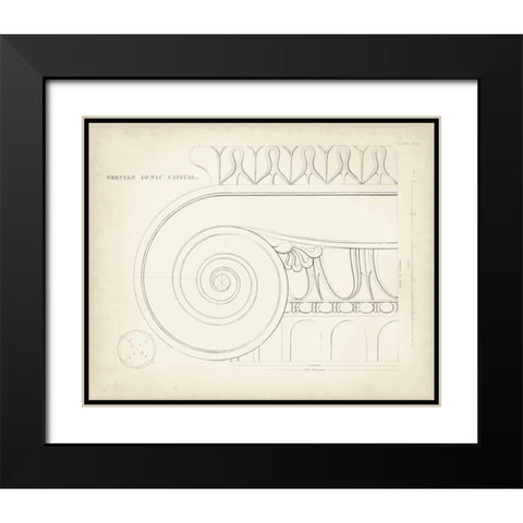 Greek and Roman Architecture IX Black Modern Wood Framed Art Print with Double Matting by Kelly, Thomas