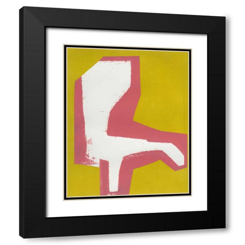 Signal Black Modern Wood Framed Art Print with Double Matting by Delamater, Rob