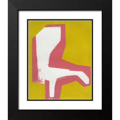Signal Black Modern Wood Framed Art Print with Double Matting by Delamater, Rob