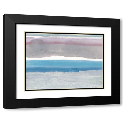Cerulean Horizon at Sea Ranch Black Modern Wood Framed Art Print with Double Matting by Delamater, Rob