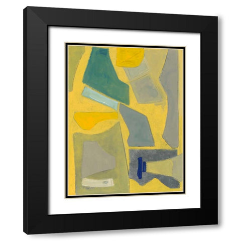 Equinox Black Modern Wood Framed Art Print with Double Matting by Delamater, Rob