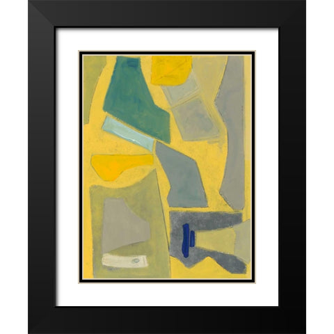 Equinox Black Modern Wood Framed Art Print with Double Matting by Delamater, Rob