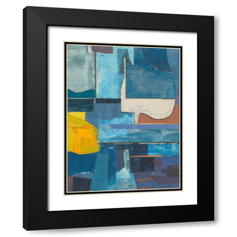 Journeymans Papers  II Black Modern Wood Framed Art Print with Double Matting by Delamater, Rob
