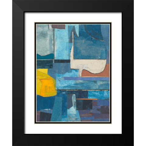 Journeymans Papers  II Black Modern Wood Framed Art Print with Double Matting by Delamater, Rob