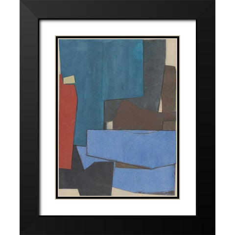 Journeymans Papers  III Black Modern Wood Framed Art Print with Double Matting by Delamater, Rob