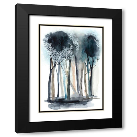 Custom Tranquil Coppice (MC) I Black Modern Wood Framed Art Print with Double Matting by Popp, Grace