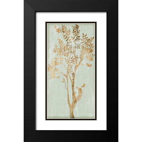 Sage Silhouette II Black Modern Wood Framed Art Print with Double Matting by Vess, June Erica