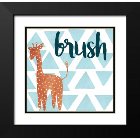 Jungle Bath I Black Modern Wood Framed Art Print with Double Matting by Popp, Grace