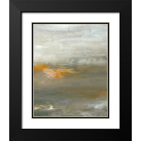 Early Mist II Black Modern Wood Framed Art Print with Double Matting by Gordon, Sharon