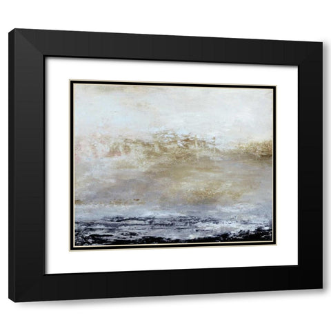 Seasons I Black Modern Wood Framed Art Print with Double Matting by Gordon, Sharon