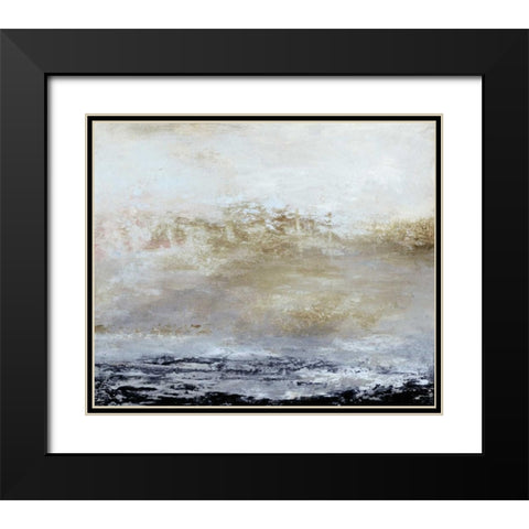 Seasons I Black Modern Wood Framed Art Print with Double Matting by Gordon, Sharon