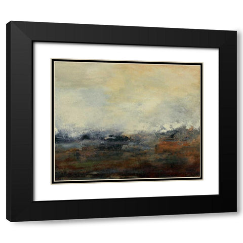 Seasons III Black Modern Wood Framed Art Print with Double Matting by Gordon, Sharon