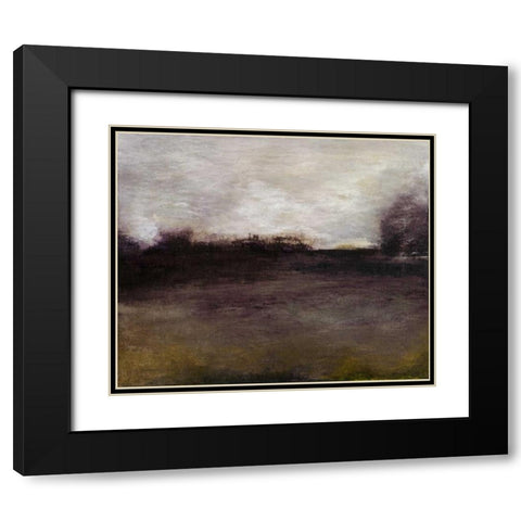Seasons IV Black Modern Wood Framed Art Print with Double Matting by Gordon, Sharon