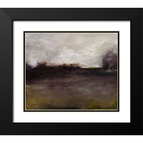 Seasons IV Black Modern Wood Framed Art Print with Double Matting by Gordon, Sharon