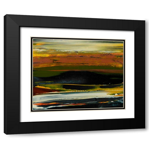 Deconstructed View II Black Modern Wood Framed Art Print with Double Matting by Gordon, Sharon