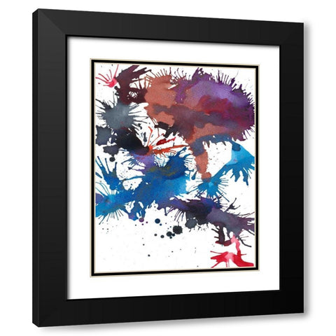 Fireworks I Black Modern Wood Framed Art Print with Double Matting by Fuchs, Jodi
