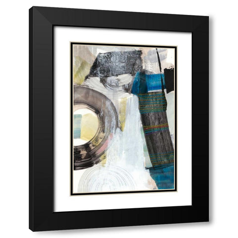 Kabuki II Black Modern Wood Framed Art Print with Double Matting by Fuchs, Jodi