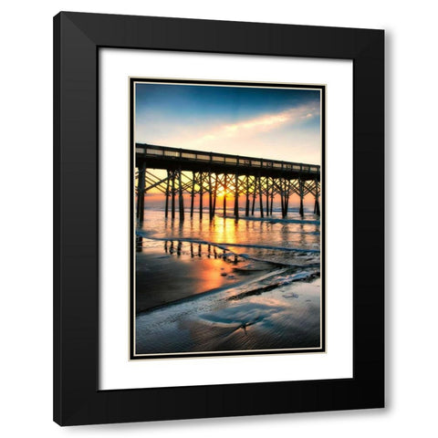 Wake Up Call Black Modern Wood Framed Art Print with Double Matting by Head, Danny