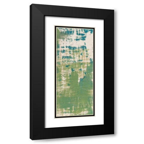 Cool Blue II Black Modern Wood Framed Art Print with Double Matting by Goldberger, Jennifer