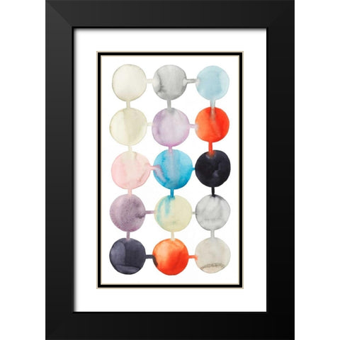 Connect the Dots I Black Modern Wood Framed Art Print with Double Matting by Popp, Grace