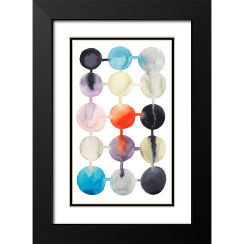 Connect the Dots II Black Modern Wood Framed Art Print with Double Matting by Popp, Grace