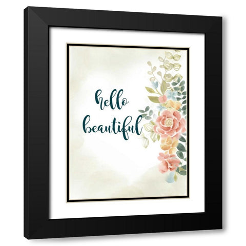 Baby Girl I Black Modern Wood Framed Art Print with Double Matting by Studio W