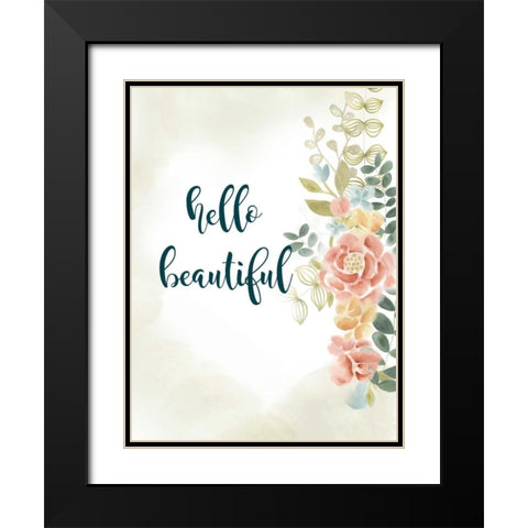 Baby Girl I Black Modern Wood Framed Art Print with Double Matting by Studio W