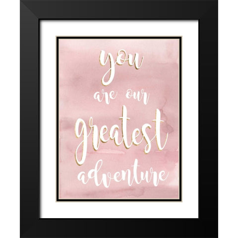 Baby Girl III Black Modern Wood Framed Art Print with Double Matting by Studio W