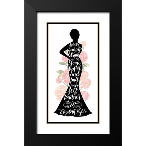 Iconic Woman II Black Modern Wood Framed Art Print with Double Matting by Popp, Grace