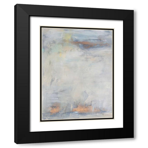 White Blush I Black Modern Wood Framed Art Print with Double Matting by Contacessi, Julia