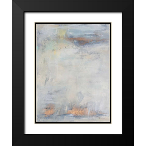 White Blush I Black Modern Wood Framed Art Print with Double Matting by Contacessi, Julia