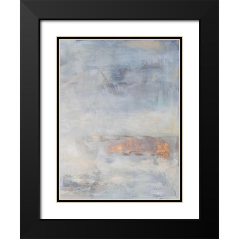 White Blush II Black Modern Wood Framed Art Print with Double Matting by Contacessi, Julia