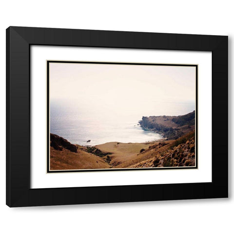 Crete Cove I Black Modern Wood Framed Art Print with Double Matting by Coomes, Sylvia