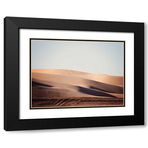 Sand Dunes I Black Modern Wood Framed Art Print with Double Matting by Coomes, Sylvia