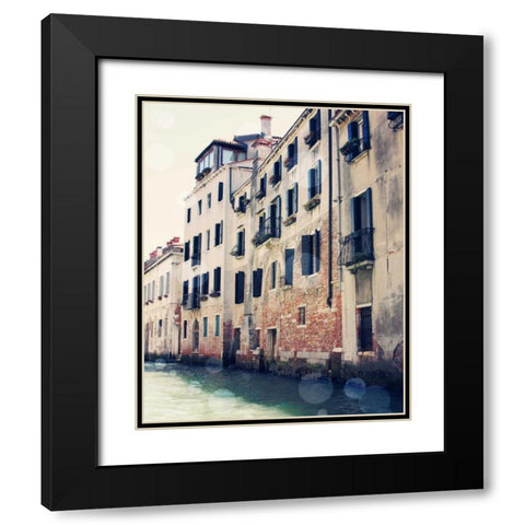 Venice Bokeh III Black Modern Wood Framed Art Print with Double Matting by Coomes, Sylvia