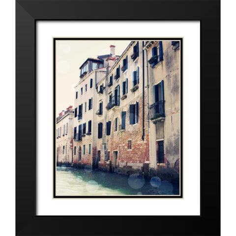 Venice Bokeh III Black Modern Wood Framed Art Print with Double Matting by Coomes, Sylvia