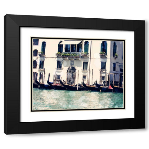 Venice Bokeh VI Black Modern Wood Framed Art Print with Double Matting by Coomes, Sylvia