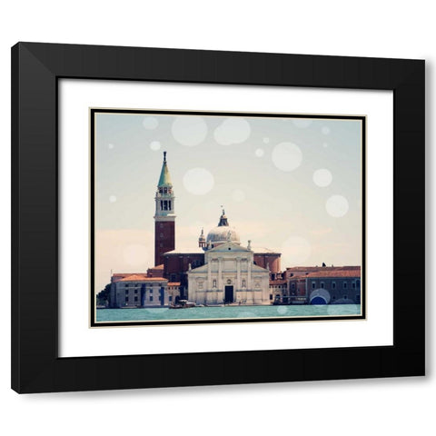 Venice Bokeh VIII Black Modern Wood Framed Art Print with Double Matting by Coomes, Sylvia