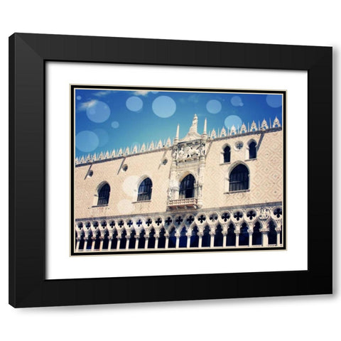 Venice Bokeh X Black Modern Wood Framed Art Print with Double Matting by Coomes, Sylvia