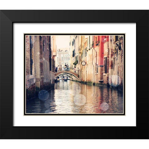 Venice Bokeh XIV Black Modern Wood Framed Art Print with Double Matting by Coomes, Sylvia