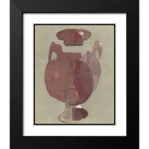 Abstract Vessel I Black Modern Wood Framed Art Print with Double Matting by Delamater, Rob