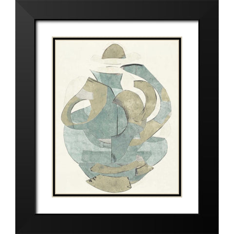 Abstract Vessel III Black Modern Wood Framed Art Print with Double Matting by Delamater, Rob