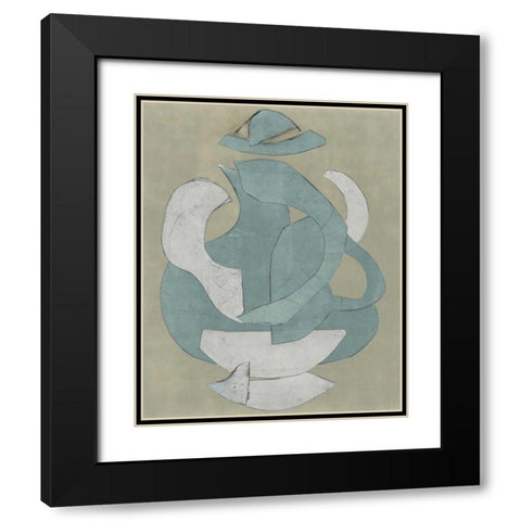 Abstract Vessel IV Black Modern Wood Framed Art Print with Double Matting by Delamater, Rob