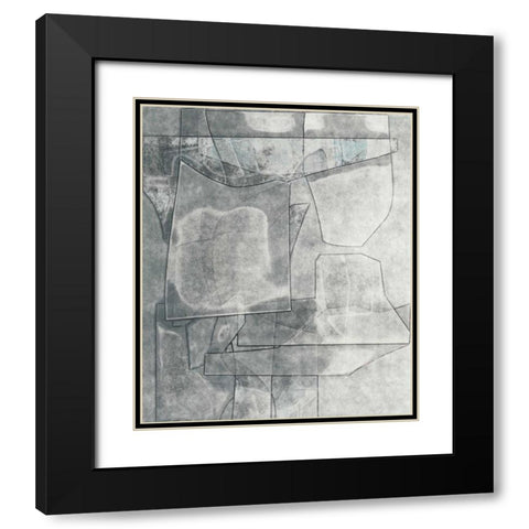 Codex Black Modern Wood Framed Art Print with Double Matting by Delamater, Rob